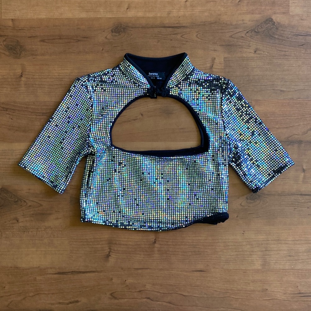 Bershka holographic top